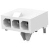 Pin header, 3 pole, pitch 4.14 mm, angled, white, 1-770967-0