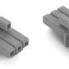 Socket, 3 pole, push-in, 1.5 mm², gray, 890-243/062-000