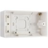 BG 878 White Nexus Moulded 2 Gang Surface Box, 50mm