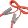 VOLTCRAFT MSB-501 Przewód pomiarowy bezpieczny złącze męskie, lamelkowe 4 mm złącze męskie, lamelkowe 4 mm 1.00 m czerwo