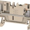 Terminal block, push-in connection, 1.5 mm², 2 pole, 17.5 A, 6 kV, dark beige, 2675680000