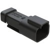 Housing, connector, pin, male, 2 pole, PCB, AT04-2P-EC01BLK