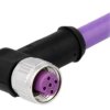 Złącze M12 żeńskie kątowe 2m 4-PIN 21349100486020