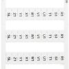 Marker card for terminal block plug, 793-646