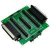 CZH-LABS DIN Rail Mount D'sub DB78HD Diagnostic Test Breakout Board, DSUB DB78HD Connector Male to Female.