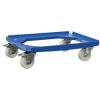 Alutec 05200 Dolly 250kg Load, 4 Swivel Casters, 610x410mm, Blue