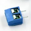 Blok terminal voor printmontage 2 blauw 5mm