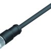 Sensor actuator cable, M12-cable socket, straight to open end, 8 pole, 5 m, PUR, black, 2 A, 79 3580 35 08