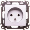 VALENA LIFE Gniazdo pojedyncze z/u 2P+Z aluminium 753385