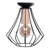 Lampa Sufitowa Will Black 1Xe27 Mlp4189 Milagro