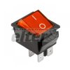Przeł. kołys. podśw. duży ON-OFF AC czerwony