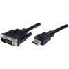 Manhattan 372503-CG HDMI to DVI-D Adapter Cable, 1.8m, Black, Screwable