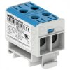 Listwa zaciskowa 2-torowa Al/Cu 2,5-35mm2 270A 1500V na szynę TH35 niebieski OTL35-2 MOREK