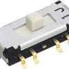 Slide switch, On-On-On, 2 pole, straight, 100 mA/12 VDC, CMS-2302A