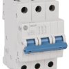 Wyłącznik nadprądowy MCB, Typ C, 3-biegunowy, 63A, 277V, na szynę DIN, Allen Bradley, 1492-SPM