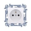 SIMON 10 Gniazdo pojedyncze z uziemieniem (moduł) szybkozłącza biały CGZ1C.01/11 KONTAKT SIMON