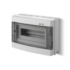 Rozdzielnica natynkowa 12 modułowa 1x12M drzwi transparentne IP40 EP-LUX PLUS RN 1904-01 ELEKTRO-PLAST NASIELSK