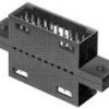 Pin header, 10 pole, pitch 2.54 mm, straight, black, 87605-1