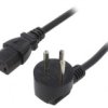 Kabel: 3X1mm2, Iec C13 Żeński,Is1-16P (H) Wtyk Kątowy, 5M Lt-605+501 H05vv-F...