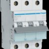 MCN313 Circuit breaker, 3-pole, 6 kA, C characteristic, 13 A, 3 modules
