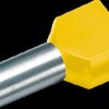 187712 Twin-Aderendhülse isoliert 2x6,0 mm²/14 mm, gelb, 100er Pack