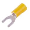 Końcówka widełkowa izolowana 6 M5 żółta 100szt SGE KWY5