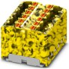 Distribution block, push-in connection, 0.14-2.5 mm², 12 pole, 17.5 A, 6 kV, yellow/black, 3002796