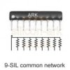 1K Ohm x8 resistor network common rail - Multicomp