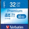 43963 SDHC memory card 32GB, Verbatim Class 10 - U1