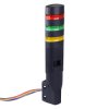 LD6A-3WZQB-RGY Red/Green/Yellow Stack Light LED Tower with Sounder & Flasher Wall Mount 24VAC/DC IDEC