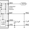 Single-cell battery fuel gauge with pre-programmed chemistry and integrated sense resistor