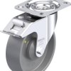 Blickle 855873 L-PO 125KA-FI-ELS Rolka obrotowa z blachy stalowej Średnica koła: 125 mm Maksymalne obciążenie: 250 kg 1
