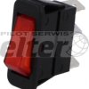 Przeł. kołys. podśw. średni ON-OFF AC czerwony