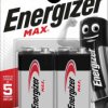 E301530500 Energizer, alkaline-battery, block, pack of 2