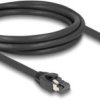 kabel LAN Delock 80234, 1 szt., RJ45, CAT 8.1, S/FTP, 2.00 m, czarny