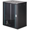 Wall enclosure, 16U, (H x W x D) 785 x 600 x 450 mm, IP20, sheet steel, black, DN-37113
