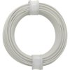 Donau 105-5 Jumper Wire 1x0.20mm² White 10m Rigid Plastic Insulated