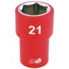 Draper Expert 31941 1/2" Sq. Dr. Fully Insulated VDE Socket (21mm)