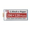 Moduł e-Paper Pico 2,9" (B) E-Ink 3-kolorowy 296x128 do Raspberry Pi Pico - Waveshare 19607