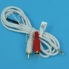 2xWT.RCA->1xWT.JACK 3,5 ST 1,5mb BIAŁ.VI