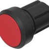 Pushbutton, unlit, groping, waistband round, red, front ring black, mounting Ø 22.3 mm, 45-2131.1120.000