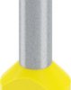 Insulated twin wire end ferrule, 6.0 mm², 18 mm long, DIN 46228-4, UL 486F-F, yellow, 2100002