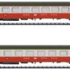 Wagon osobowy MiniTrix 18721 N Zestaw 2 samochodów osobowych Swiss Express firmy SBB Zestaw 2