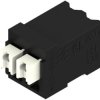 PCB terminal, 2 pole, pitch 3.5 mm, AWG 28-14, 12 A, spring-clamp connection, black, 1870500000