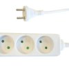 Przedłużacz 3-Gniazdowy, 5M Biały, B/U 2X1,0Mm Owy / 24260