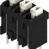 PCB terminal, 3 pole, pitch 5.08 mm, AWG 28-14, 10 A, spring-clamp connection, black, 1826060000