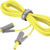 VOLTCRAFT MSB-501 Przewód pomiarowy bezpieczny złącze męskie, lamelkowe 4 mm złącze męskie, lamelkowe 4 mm 5.00 m żółty
