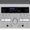 TEAC W-1200 Magnetofon kasetowy, deck srebrny podwójna kieszeń na kasety