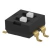 Przełącznik DIP 2-pozycyjny SPST SMD 24A -40 → 85°C