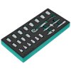 Zestaw kluczy nasadowych 3/8” 6-24mm 22elem. 90T CrV wkład EVA STALCO S026393890